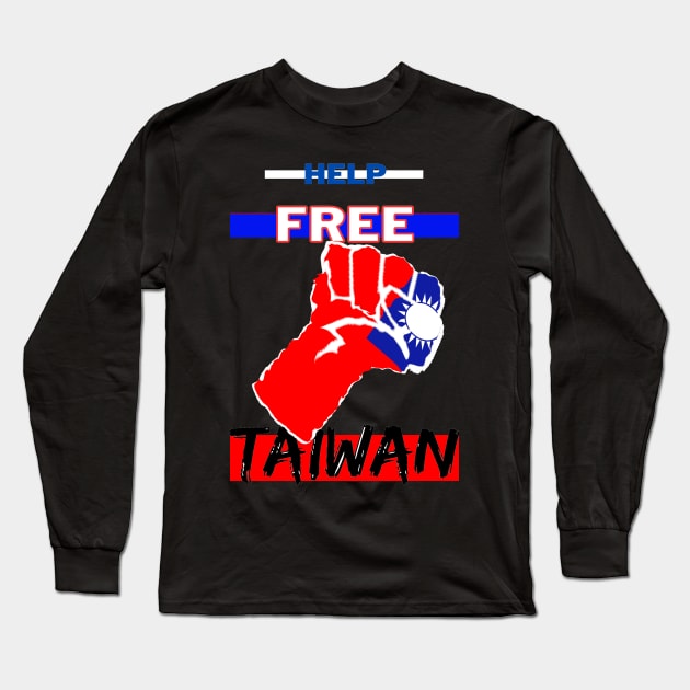 Help Free Taiwan - The fight for Taiwanese independence continues Long Sleeve T-Shirt by Trippy Critters